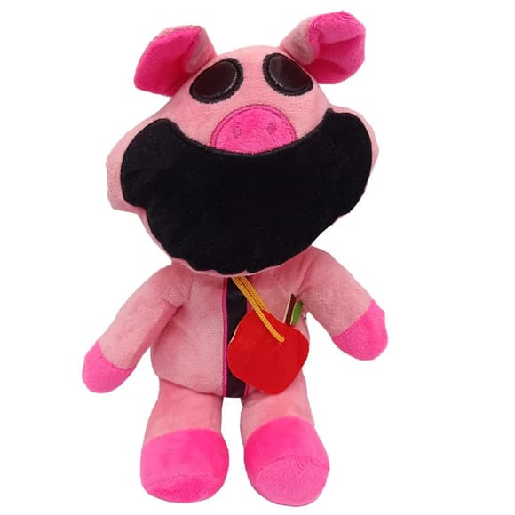 Плюшевая Игрушка Улыбающи еся Зверята из Poppy Playtime Smiling Critters "Хрюшка" Bambi POPPY(Pink) 20 см
