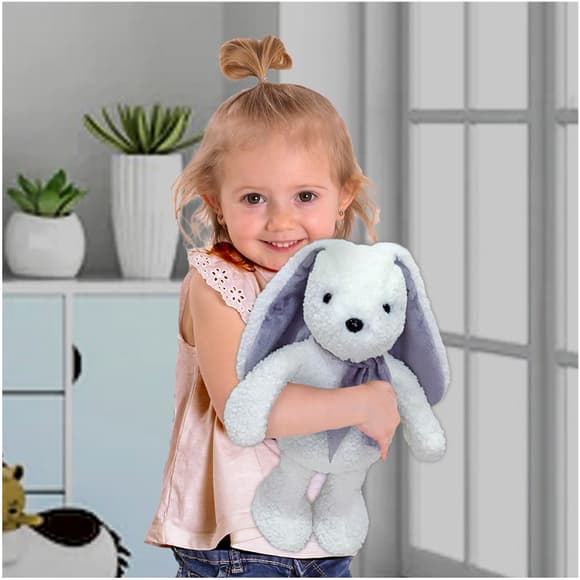 Игрушка мягконабивная Зайка МС 080501-18 серый