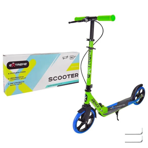 Самокат городской 2-х колесный Scooter Extreme SK2436 синий
