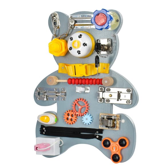 УЦЕНКА!!! Деревянная игрушка Бизиборд "Мишка" Bambi MD 1751-UC
