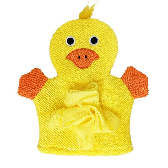Мочалка-перчатка для купания малышей MGZ-0911(Yellow) Утенок