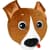 Подушка декоративная пес Патрон FWPATRONPI22WTBN2, 34 см