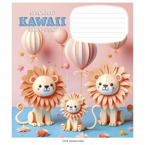 Тетрадь ученическая "Art & Craft" 012-3398K-2 в клетку, 12 листов