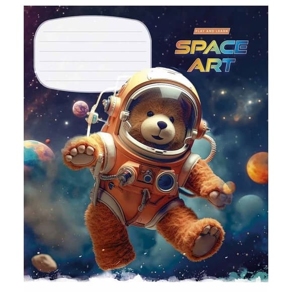 Зошит учнівський "Space Art" 012-3406L-3 в лінію, 12 аркушів 