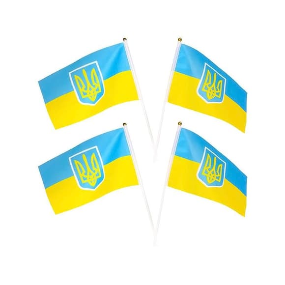 Флаг "Украина" 2-33 (84339) 14х21 см
