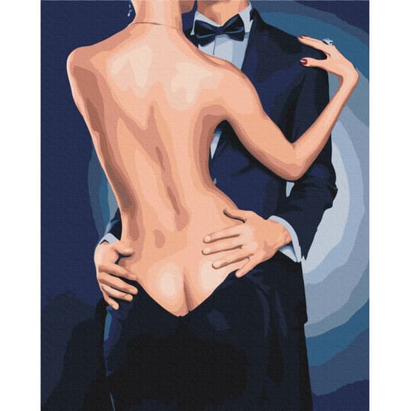 Картина за номерами "Обійми джентельмена" BS53917, 40x50 см