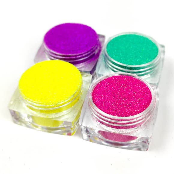 Набор глиттера для био-тату «Радужный №5» glitter-set-4x-5, 4 цвета 