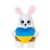 Игрушка плюшевая Зайка "Мурелька" FWPBNMRELKA23WT00, 17 см