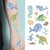 Набор детских блестящих временных тату «Морские животные» kids-tatto-see-set10