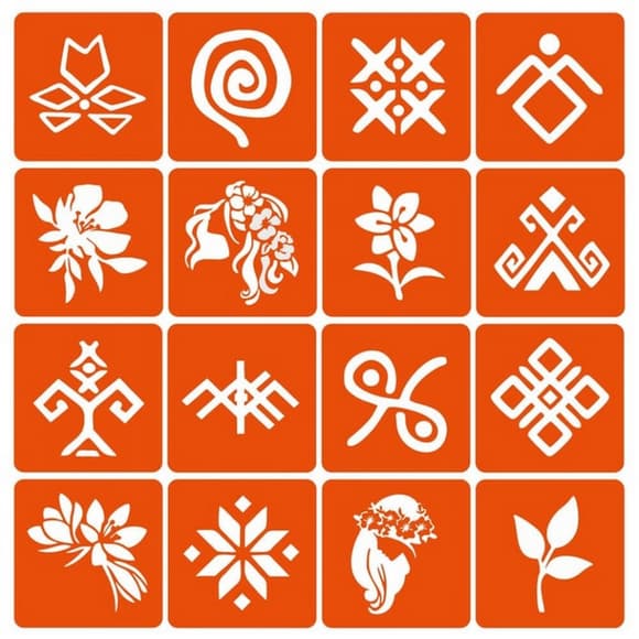 Набор трафаретов для био-тату «Мавка» Mavka_simple-16