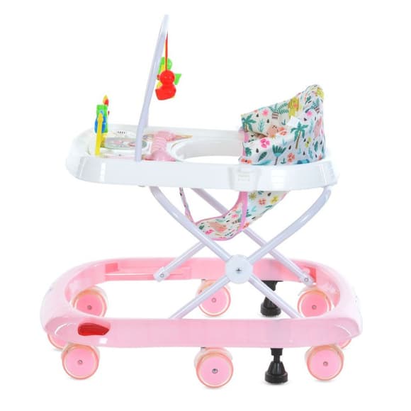 Ходунки детские M 0541C-6 с подвесками, розовый