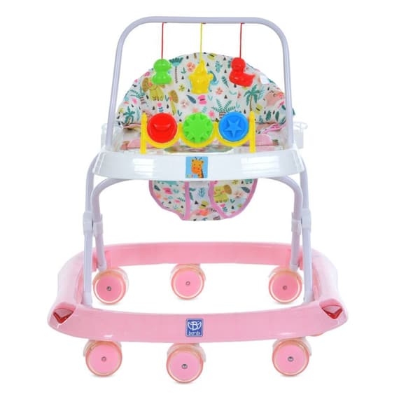 Ходунки детские M 0541C-6 с подвесками, розовый