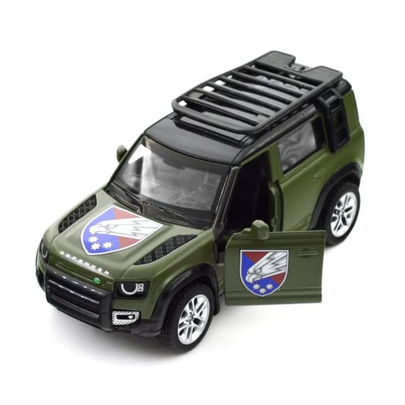 Автомодель серии "Шевроны Героев" Land Rover Defender 110 "25 ОПДБр" TechnoDrive 250289M