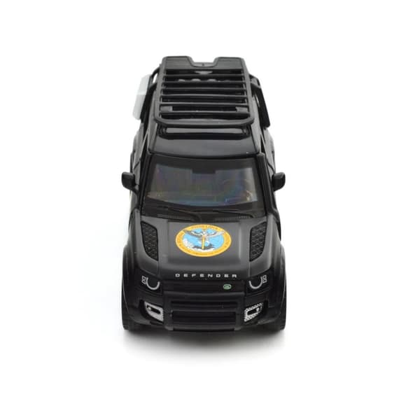 Автомодель серии "Шевроны Героев" Land Rover Defender 110 "ГУР МО" TechnoDrive 250364M