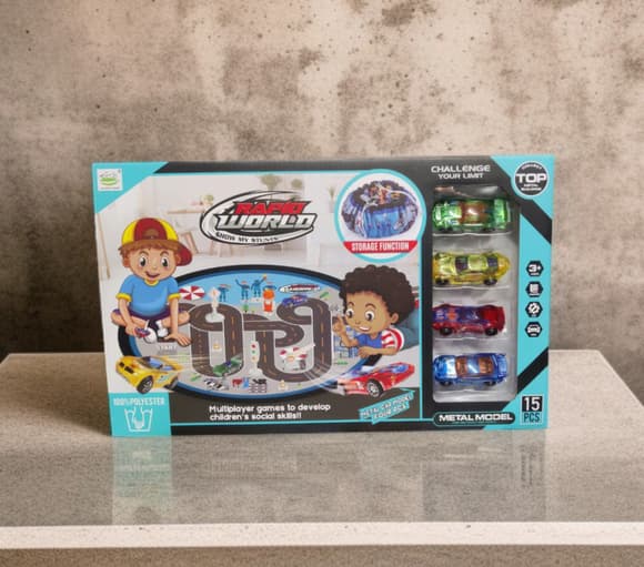 Игрушечный набор "Rapid World" 6688-153A, машинки, собирается в мешок
