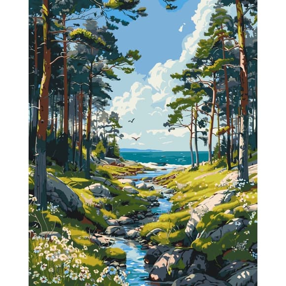 Картина по номерам "Тишина природы" 11044-AC 40х50 см