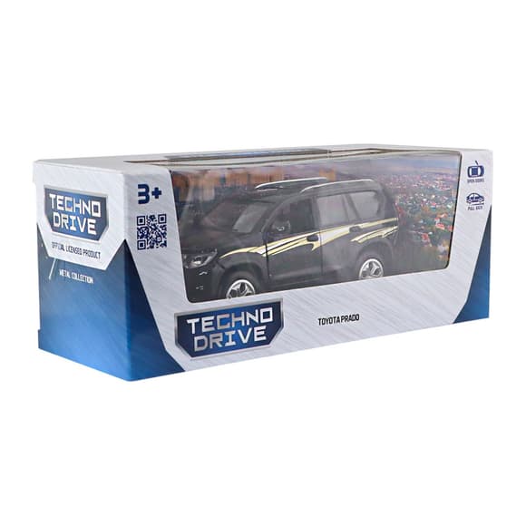 Инерционная автомодель "Toyota Prado" TechnoDrive KM6189D черный                                                                  