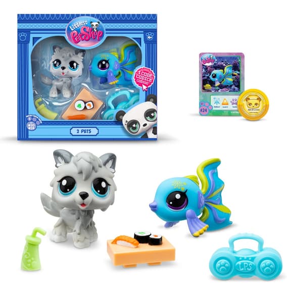 Игровой набор "Рок-н-ролльные суши" Littlest Pet Shop 00526 аксессуары и 2 фигурки