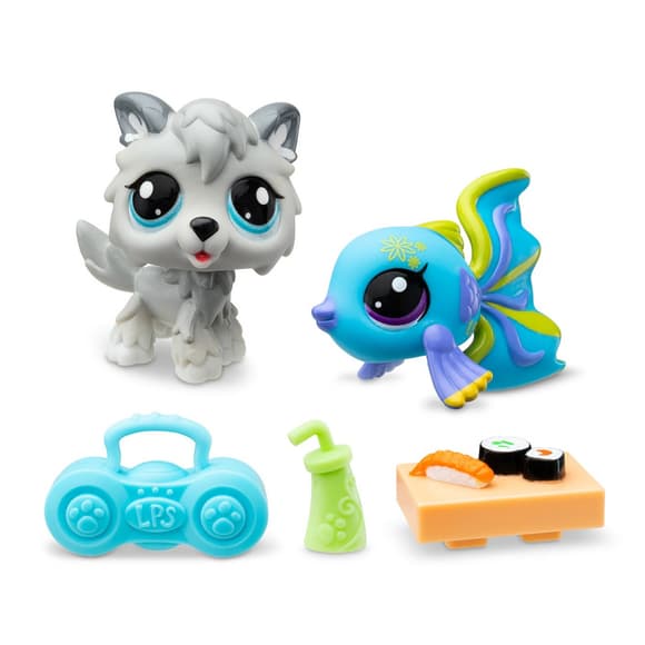 Игровой набор "Рок-н-ролльные суши" Littlest Pet Shop 00526 аксессуары и 2 фигурки