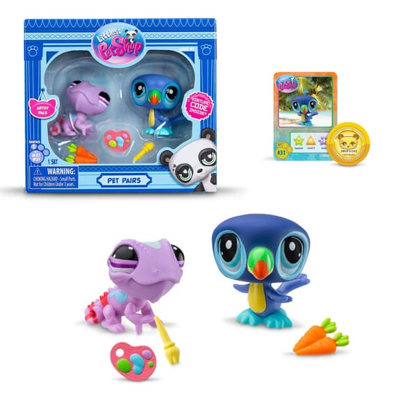 Ігровий набір "Друзі по мистецтву" Littlest Pet Shop 00507 аксесуари та 2 фігурки
