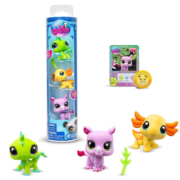 Игровой набор "Настроение  дикой природы" Littlest Pet Shop 00557 аксессуары и 3 фигурки