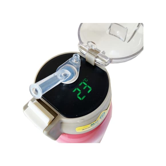 Детский термос-поильник "Зайчик" MGZ-0324(Pink) с индикатором температуры 550 мл
