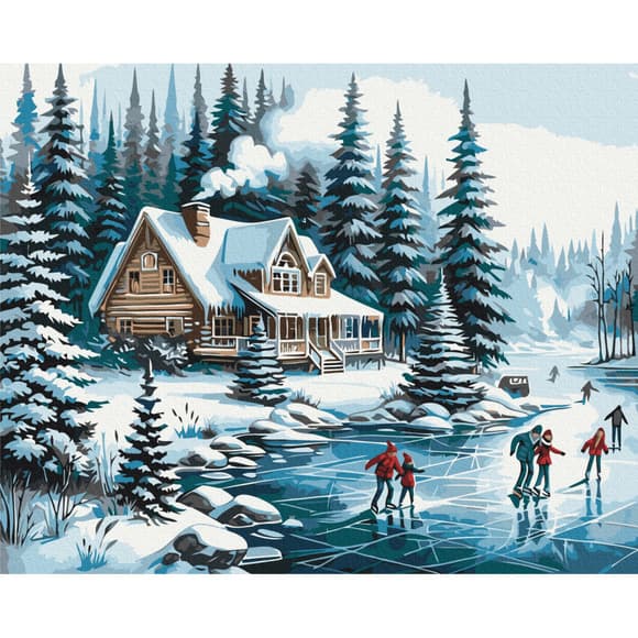 Картина по номерам "Зимние каникулы" BS53846, 40х50 см