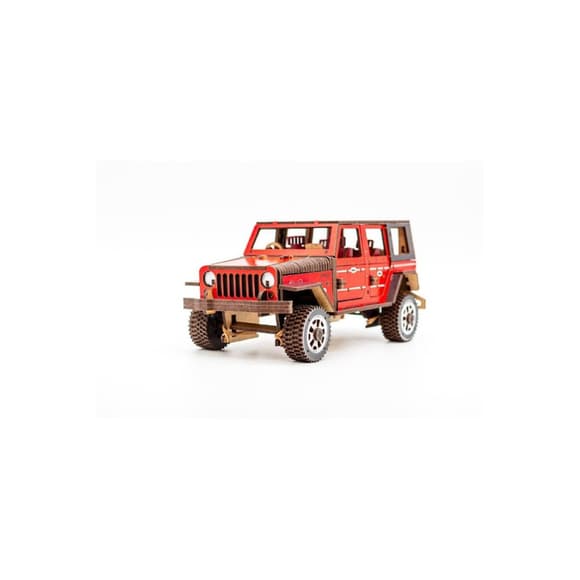 Деревянный 3D ко нструктор "Джип Wrangler" Арт-25162, 162 детали