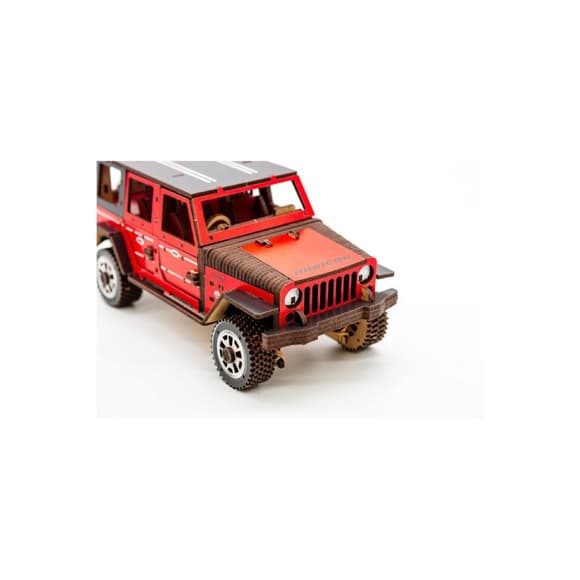 Деревянный 3D конструктор "Джип Wrangler" Арт-25162, 162 детали
