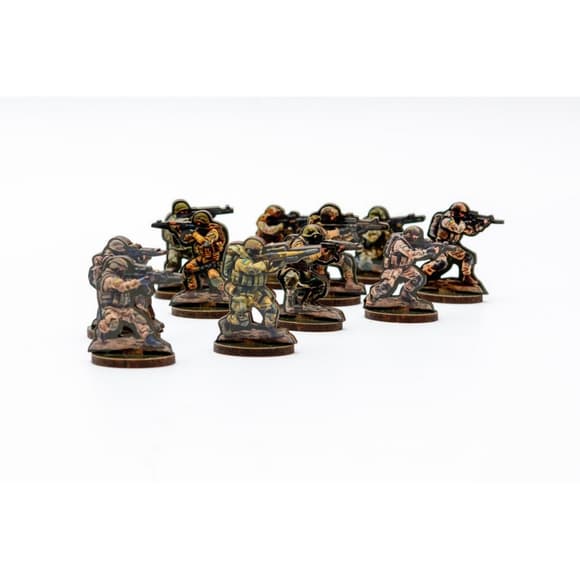 Набор дерев янных фигурок "Солдатики" Puz-22933, 15 фигурок