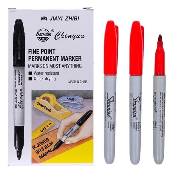 Маркер тонкий "Sharp" 95000(Red) красный, 1 штука