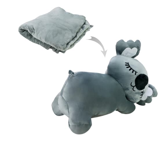 Детская мягкая игрушка "Коала" L1129(Grey) игрушка с пледом, размер 50 см