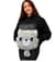 Детская мягкая игрушка "Кошечка" L1128(Grey) игрушка с пледом, размер 40 см
