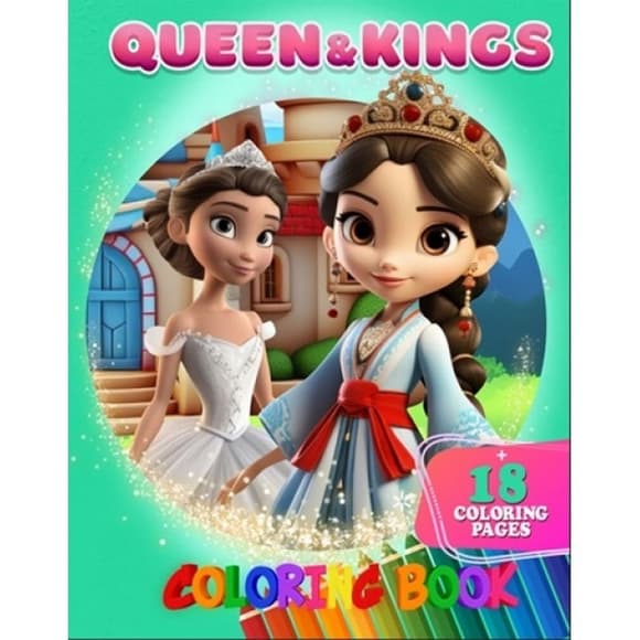 Раскраска для детей Queen&Kings А05122402 формат А4