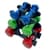 Набор виниловых гантелей на подставке Vinyl Dumbbell Set NE-VIN-125, 2 шт по 1 кг, 1,5 кг, 2 кг