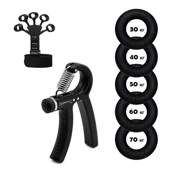Набор кистевых эспандеров кольцо+эспандер, ножницы Power Grip Set NE-1589-WR15