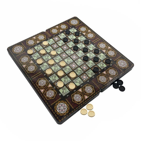 Набор настольных игр "Шахматы 3 в 1" Set3 NE-SP-SET-14 нарды, шашки, 40х40 см