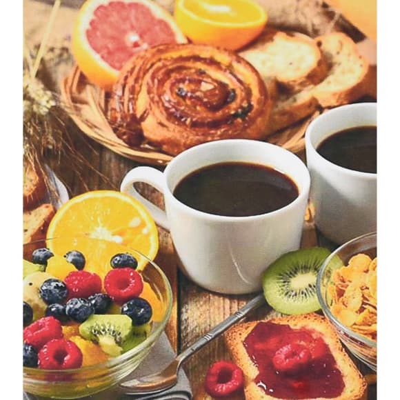 Алмазная мозаика "Кофе со вкусностями" HEG86090 30х40 см