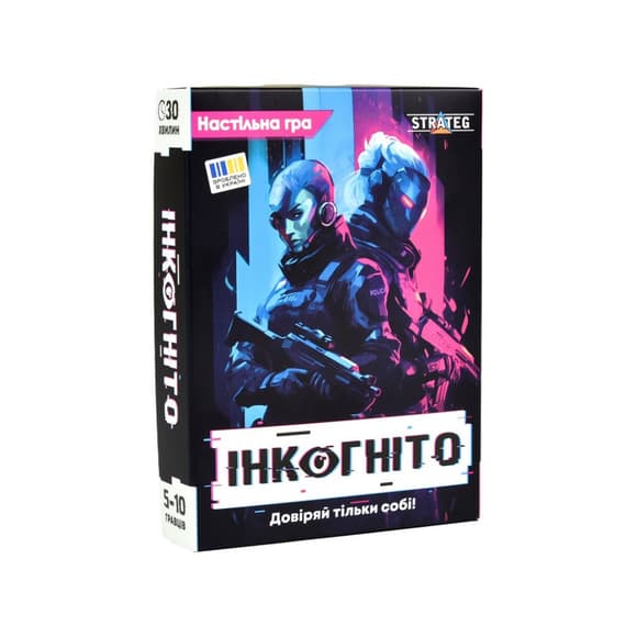 Карточная игра Инкогнито 30111 карточки 36 штук, жетоны 30 штук
