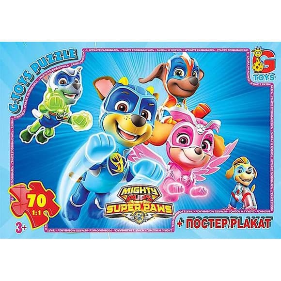 Детский пазл "Paw Patrol Щенячий патруль" PW0873 плакат 70 элементов