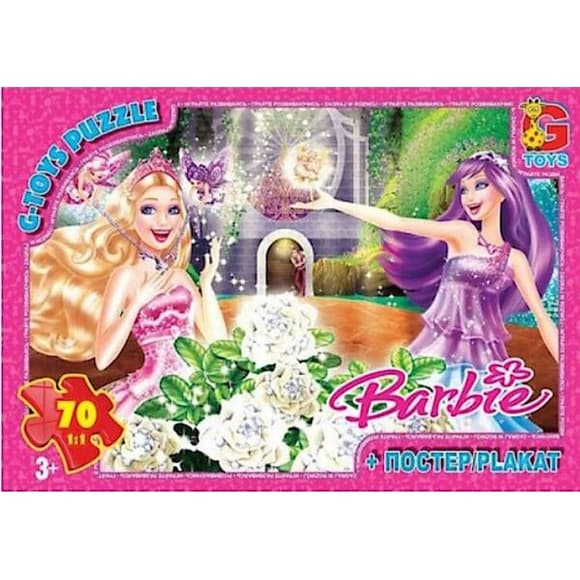 Детский пазл "Barbie" BA030 плакат 70 элементов