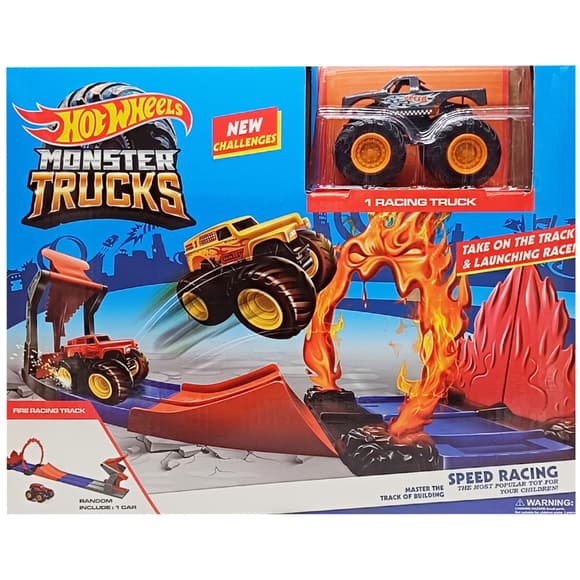 Игровой набор Автотрек "Monster Trucks" MS44(Grey) 1 машинка в комплекте