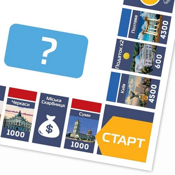 Настольная игра "Монополия Украины" PLR-0044 на украинском языке