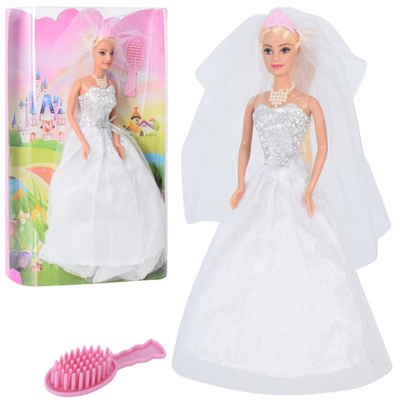 УЦЕНКА!!! Детская кукла "Невеста" Defa Lucy" 6091(White)-UC с фатой