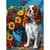Картина за номерами "Спанієль та квіти" Ідейка KHO6673 30х40 см                                            