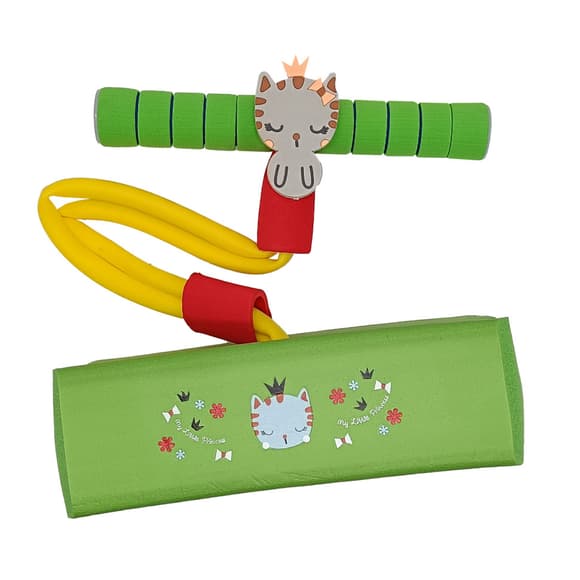Детский джампинг 67942(Green) подсветка, пищалка
