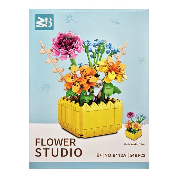 Детский конструктор "Цветы Rose multiflora" Flower Studio 9112A 549 деталей