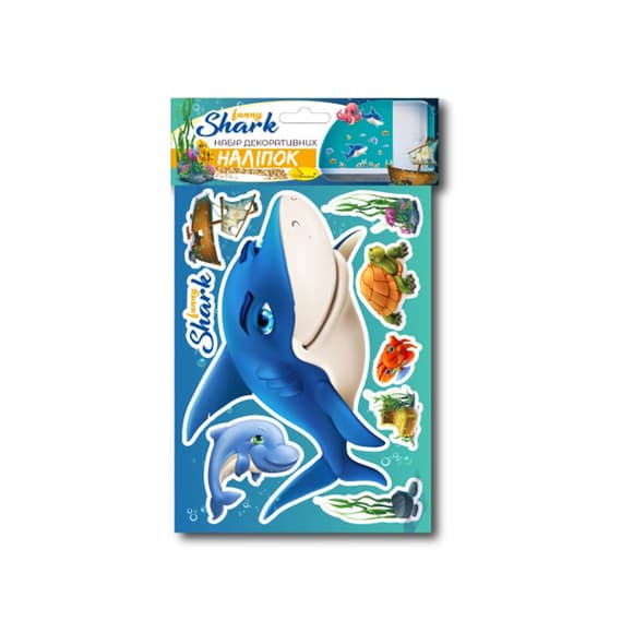 Набор декоративных наклеек А3 "Fanny shark" НДН-02-1