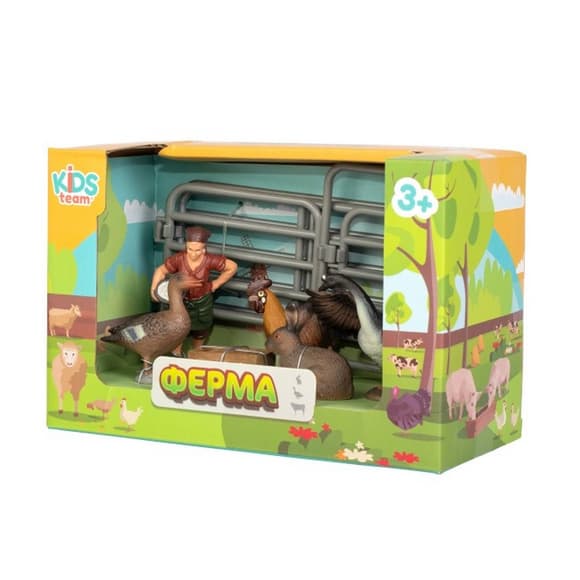 Детский игрушечный набор "Ферма" Q9899-X14_3 гусь, утка, петух