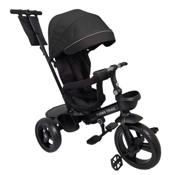 Велосипед детский трехколесный MT 1001-1 Elegant Black с родительской ручкой